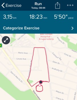 Training run with Christopher