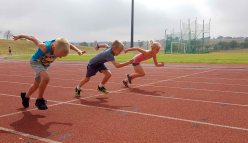 Athletics training with my kids